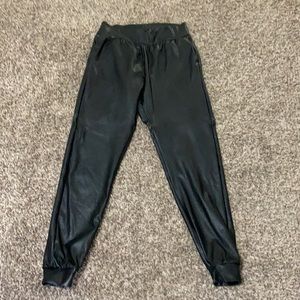 Commando Faux Leather Joggers Size Medium
